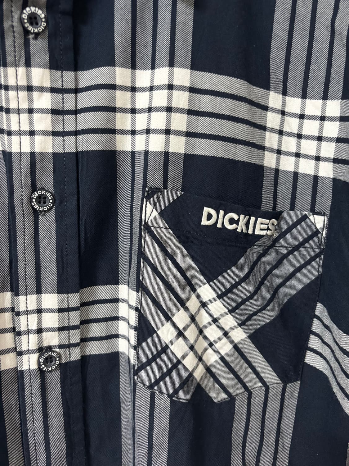 디키즈 네이비 체크 셔츠 XL 상품이미지3
