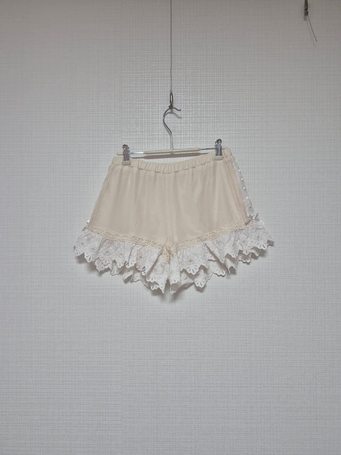 Language 히메갸루 면레이스 스카팡 아이보리 상품이미지1