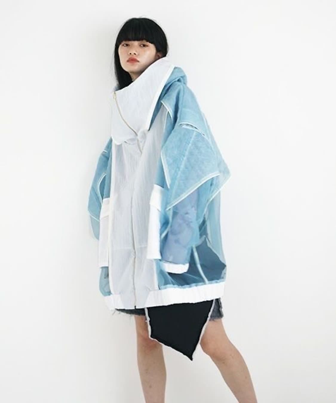 Balmung 발뭉 아노깔 서브컬쳐 chloma 퀄트 오간자 하이넥 파카 상품이미지2