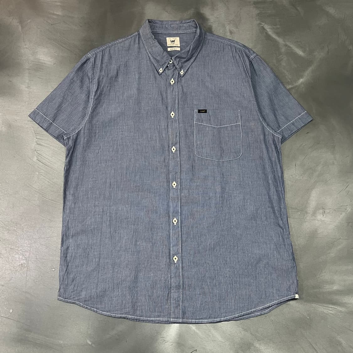  리 스트라이프 하프 셔츠 y16438 상품이미지1