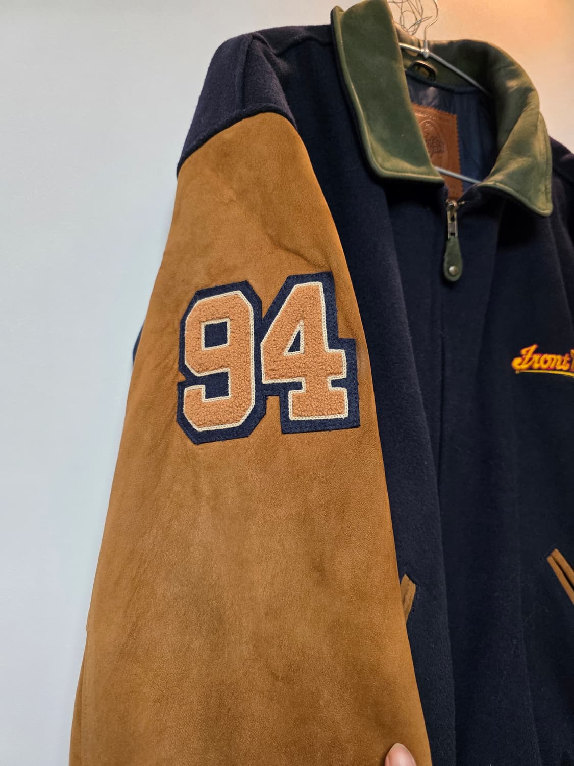 USA 골든베어 스타디움 바시티 자켓 레더 스웨이드 XL 110-115 상품이미지6