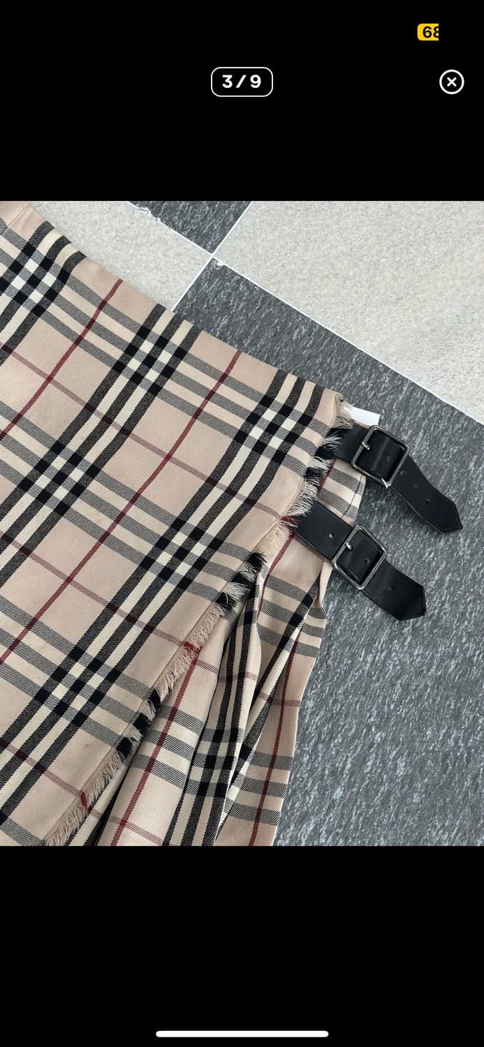 버버리 런던 체크 버클 미니스커트 랩스커트 상품이미지3