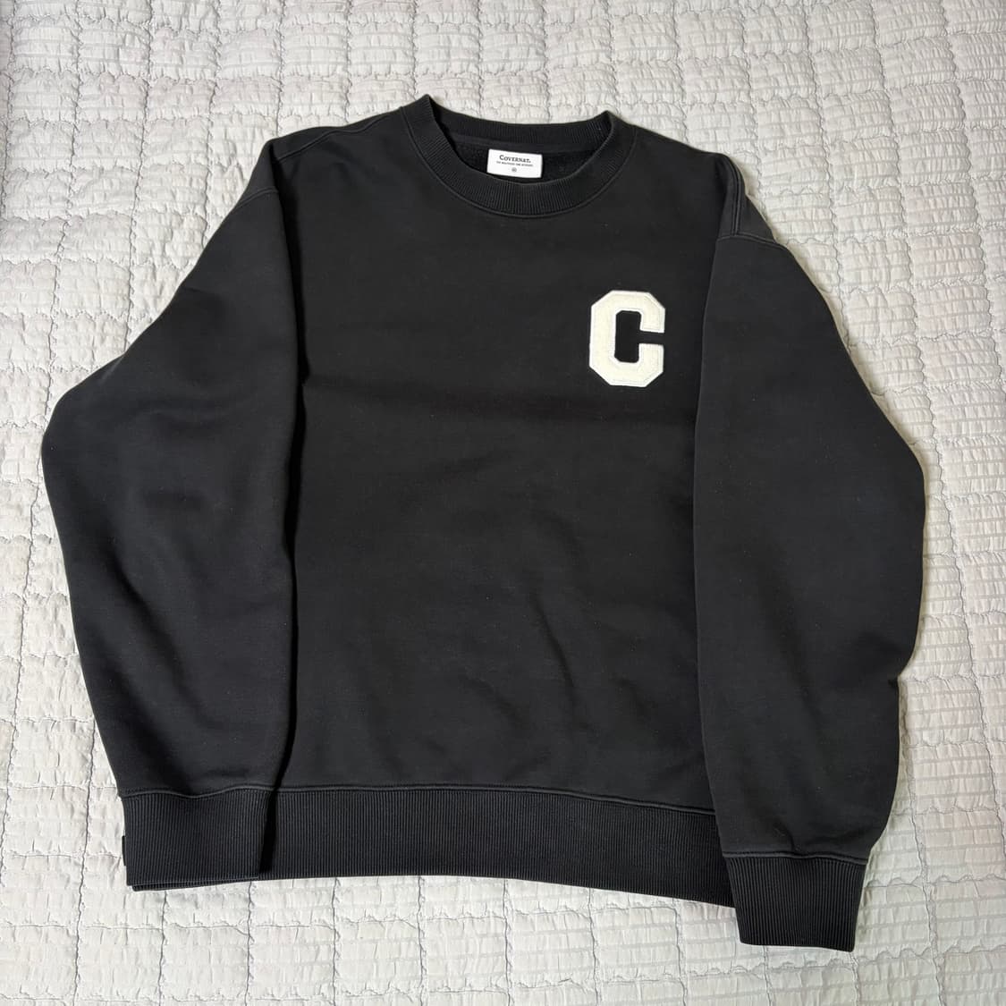 커버낫 c로고 맨투맨 블랙 M 상품이미지4
