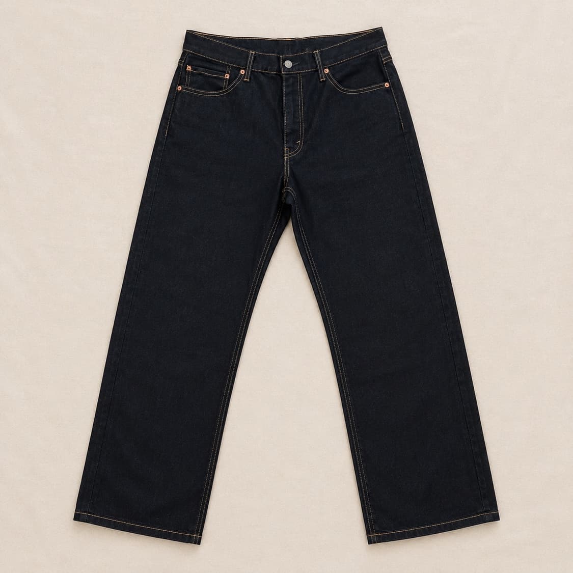 W38) Levi’s 559 다크인디고 오렌지 스티치 스트레이트 데님 팬 상품이미지2