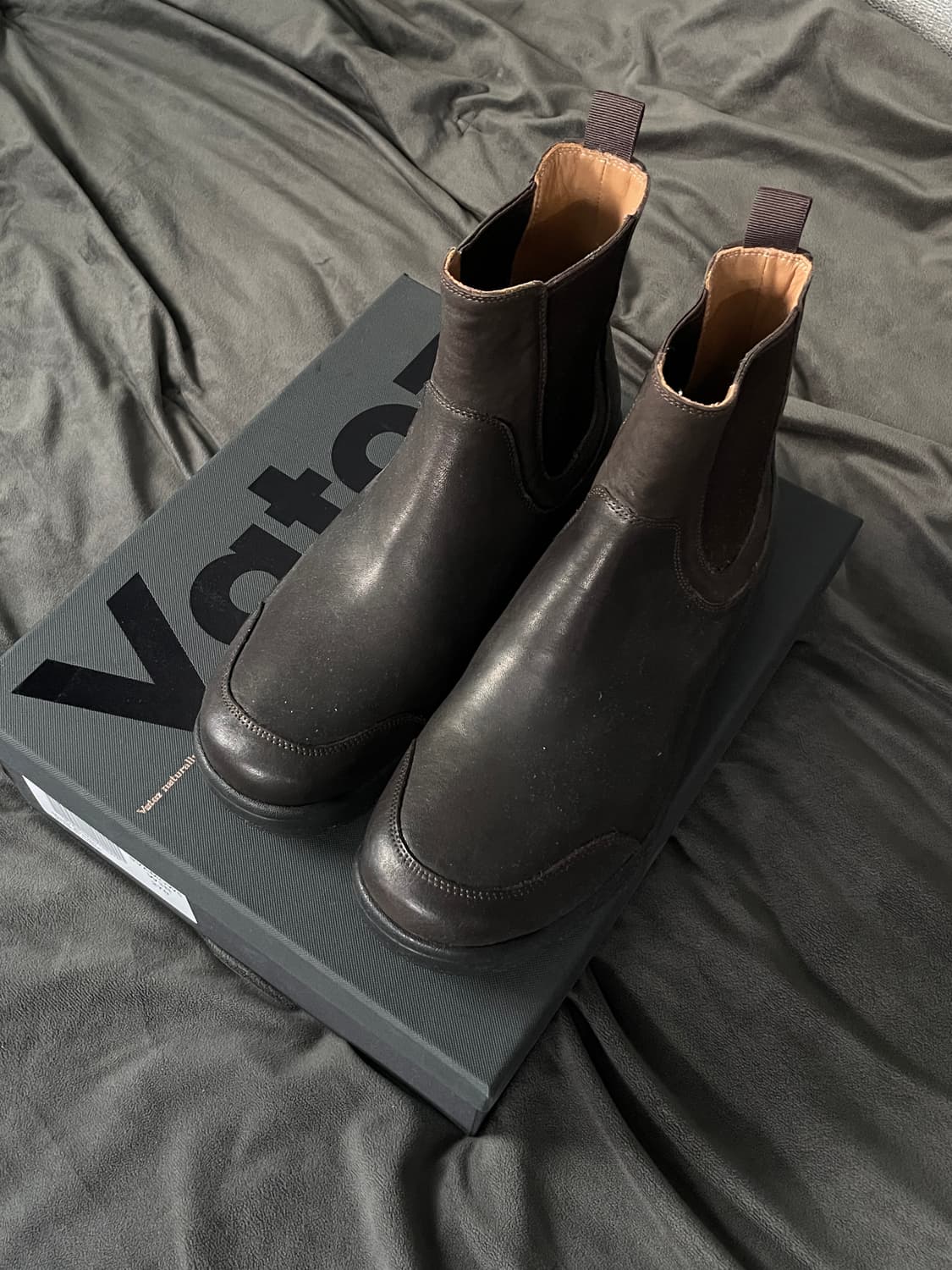 (1회착/박스포함) Vatoz 바토즈 브라운 첼시 부츠 270 상품이미지2