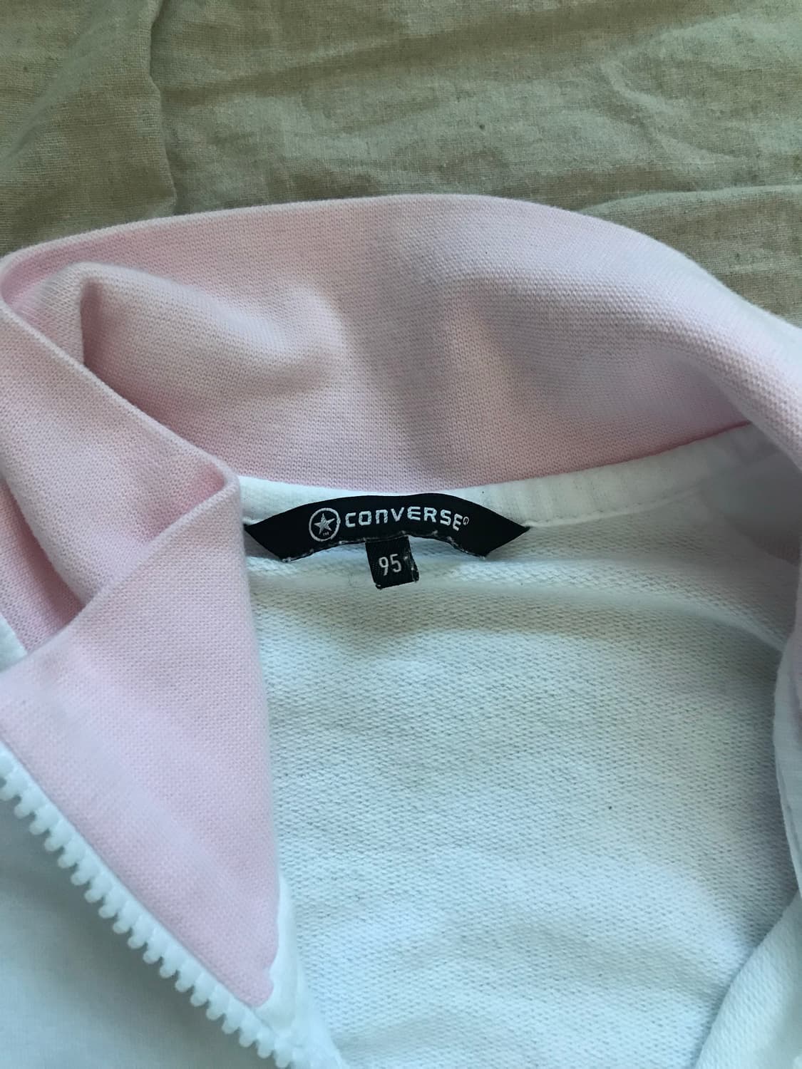 컨버스 올드스쿨 화이트 코튼 트랙탑 집업 상품이미지8