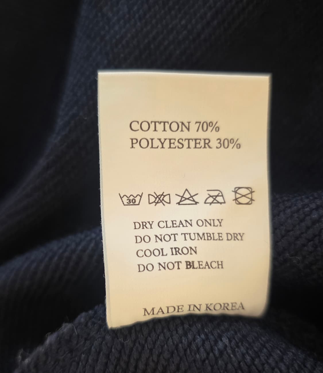 에코르 (ECORR) 맨투맨 롱슬리브 네이비 상품이미지7