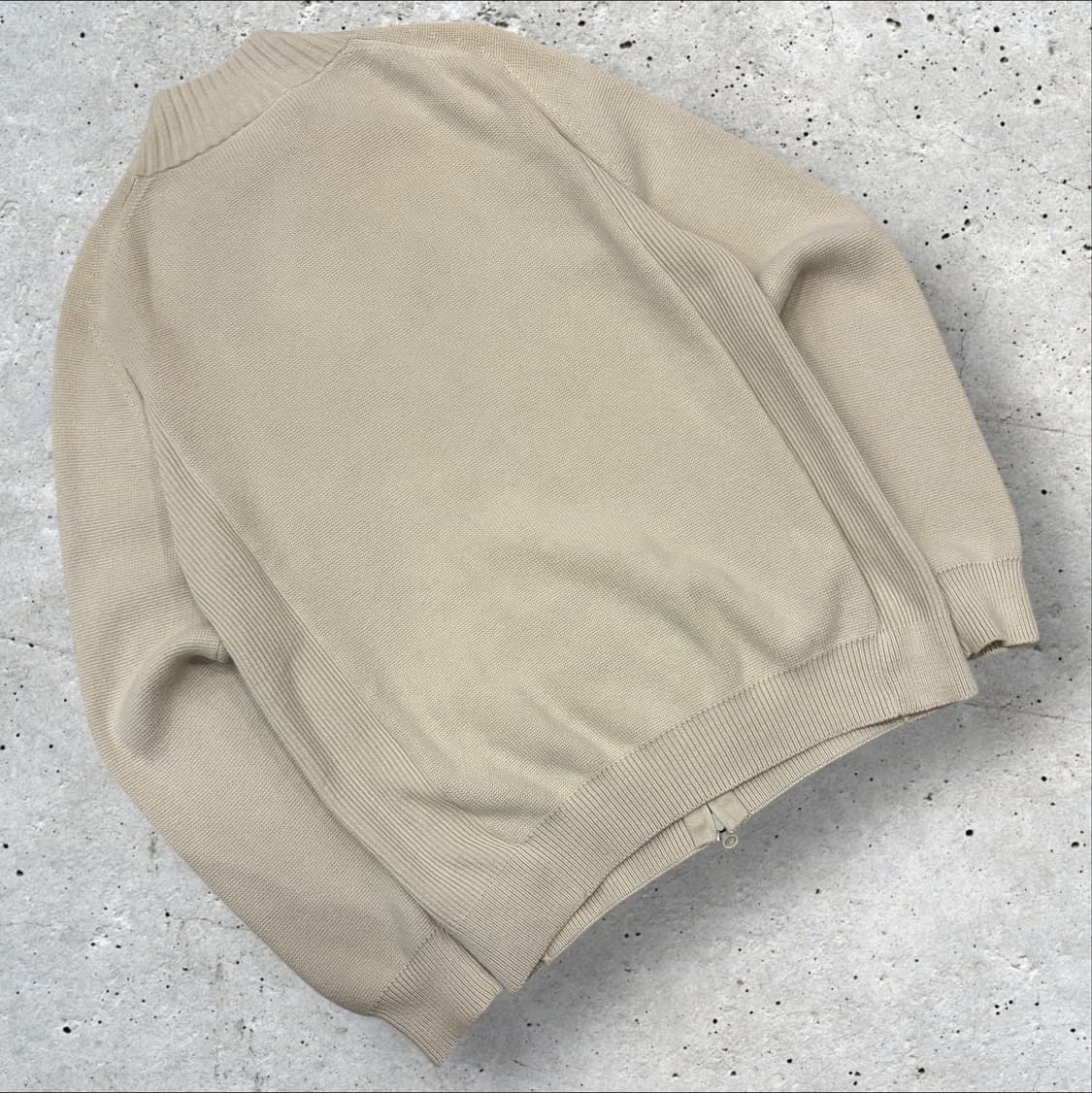 [4] Lacoste 라코스테 니트 집업 가디건 베이지 D138 상품이미지2