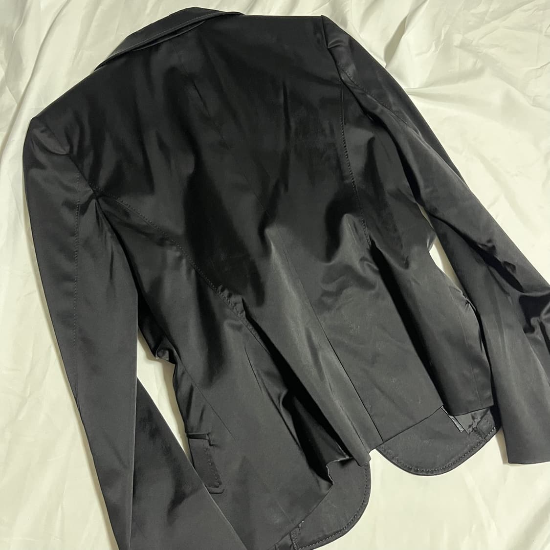 셔링 슬림 원버튼 블레이저 상품이미지2