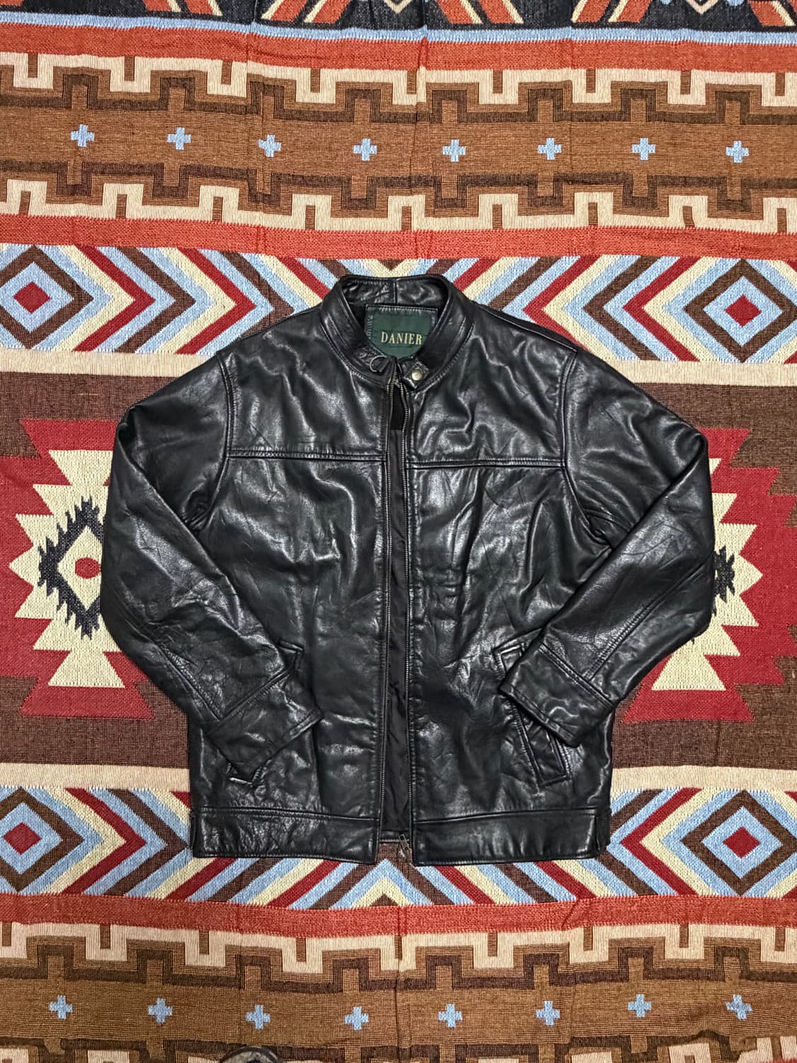 105) DANIER 캐나다 통가죽 카우하이드 레더자켓 상품이미지1