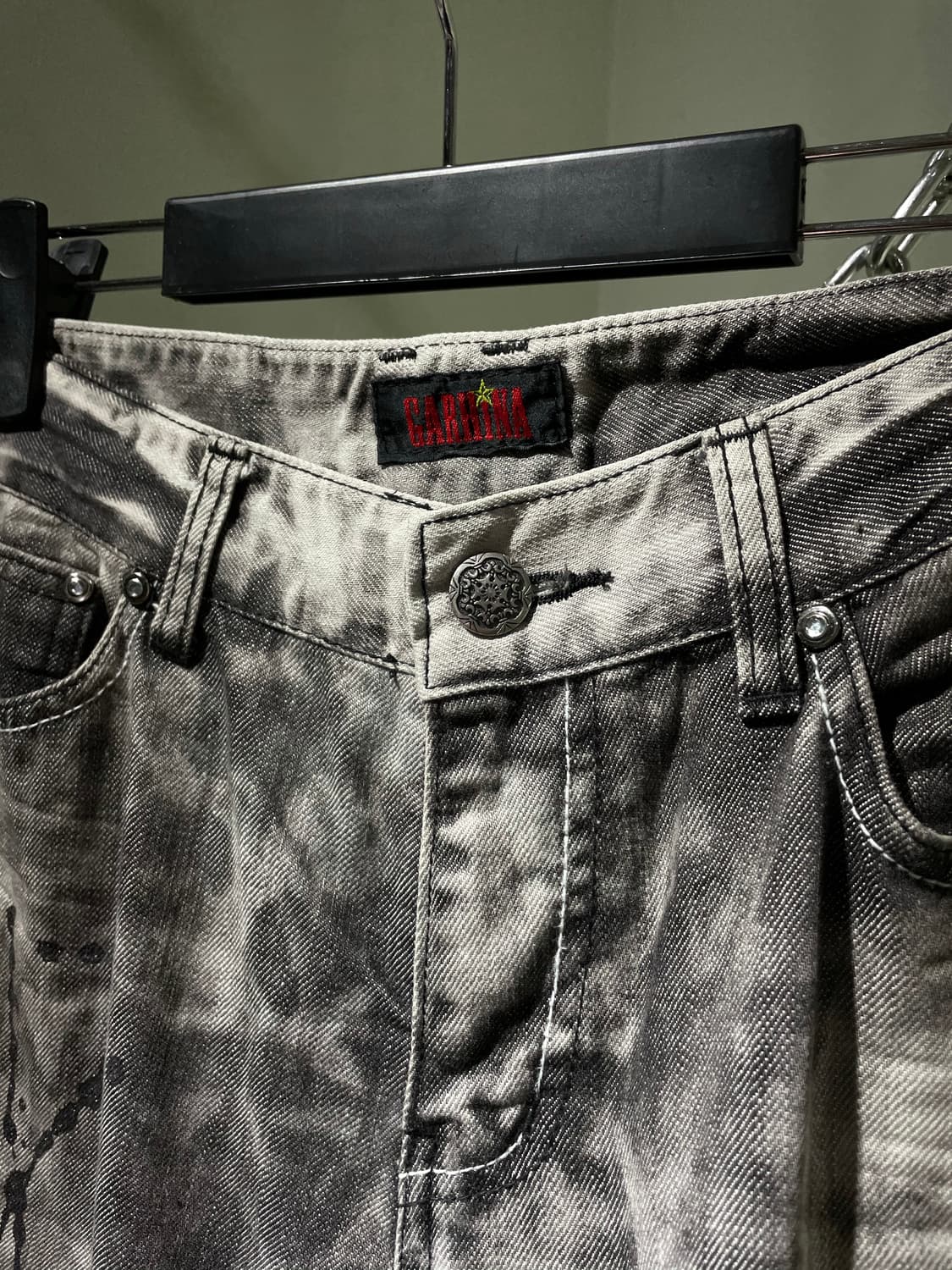 Black washing glitter denim 상품이미지4