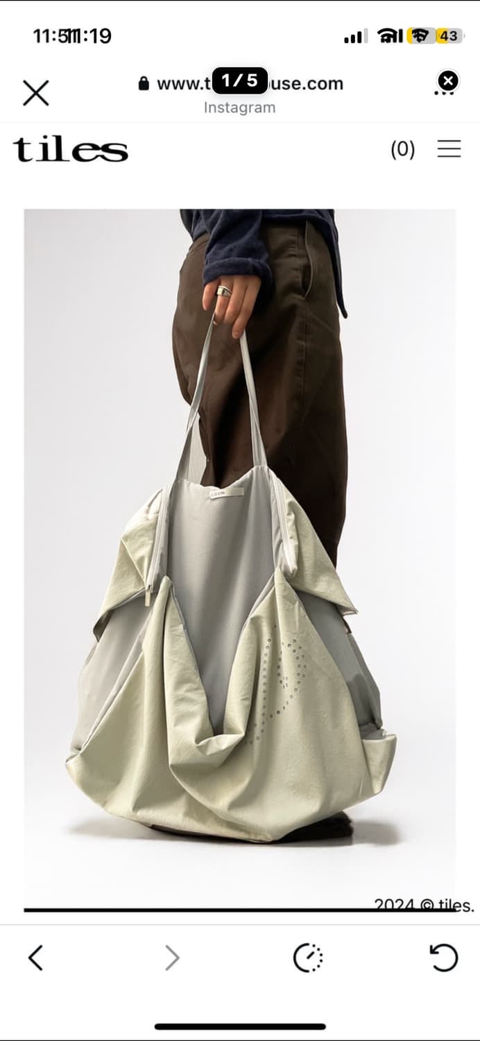 타일즈 Tiles 레이어드 더블 숄더백 상품이미지1