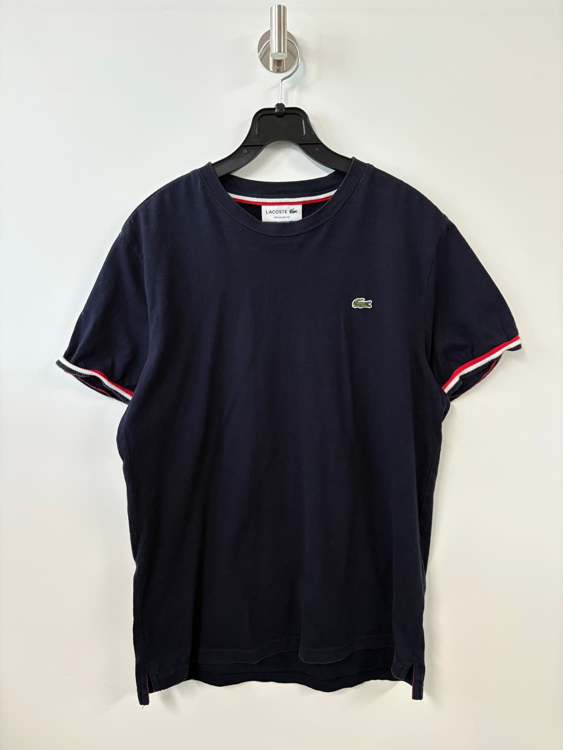라코스테 네이비 반팔 링거 티셔츠 상품이미지2