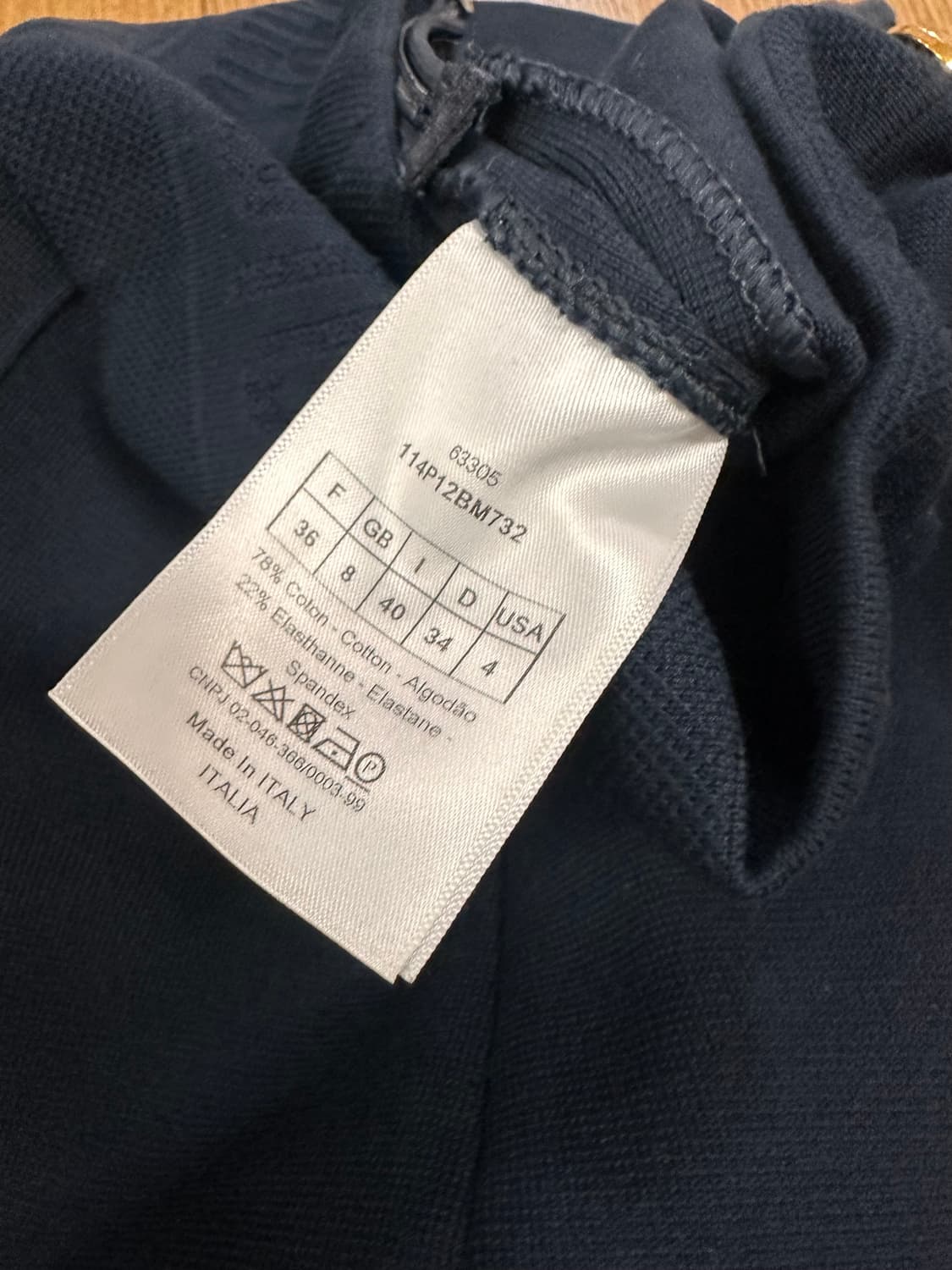 (36)디올 21SS 하이웨스트 부츠컷 팬츠 네이비 상품이미지8