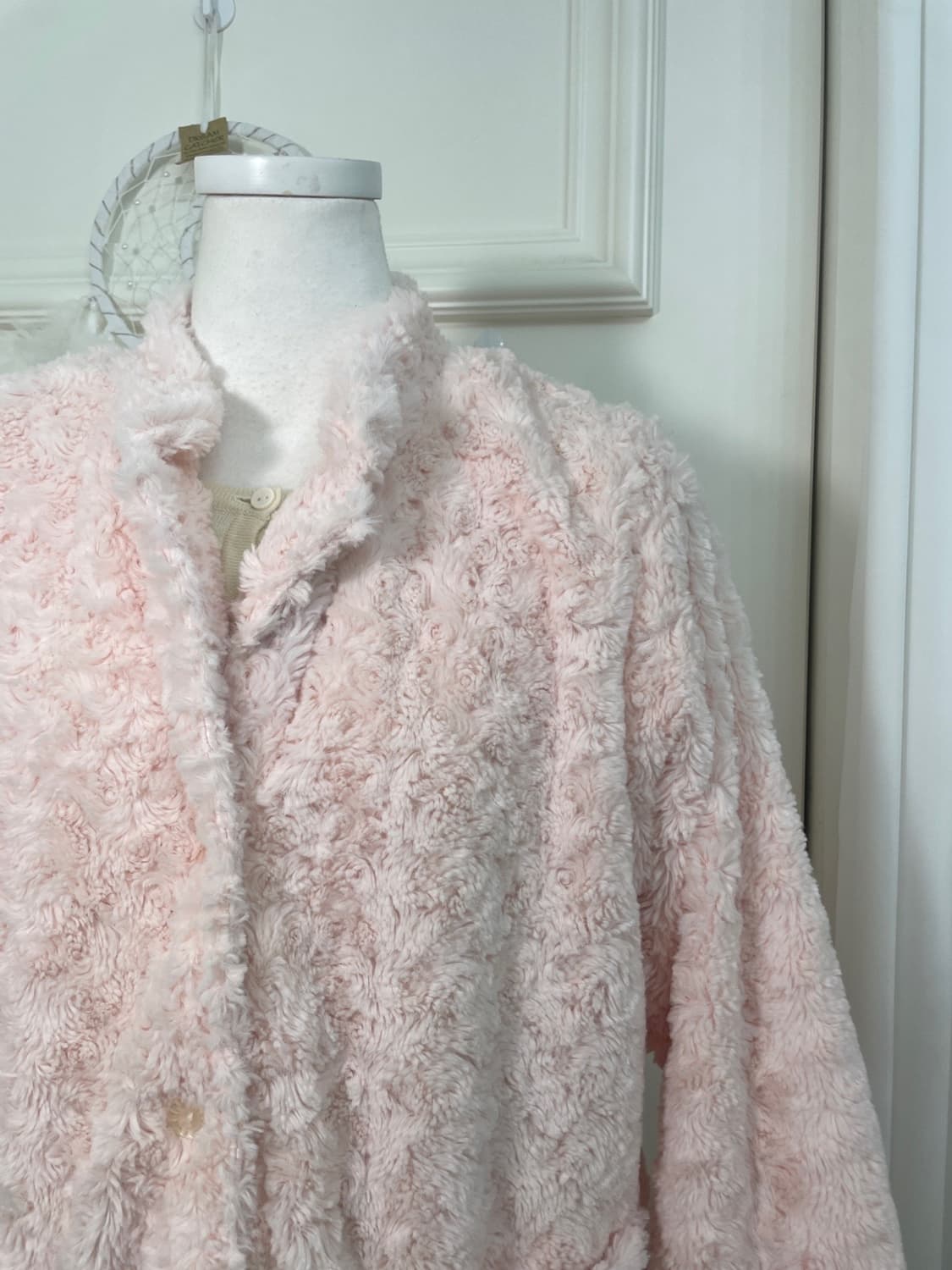 pink pocket point rose fur jacket 상품이미지6