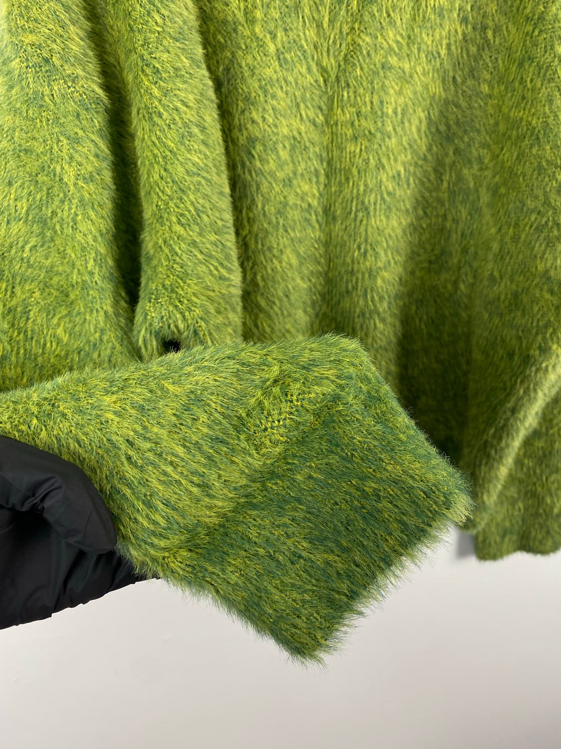 노매뉴얼 헤어리 그린 니트 M 상품이미지4