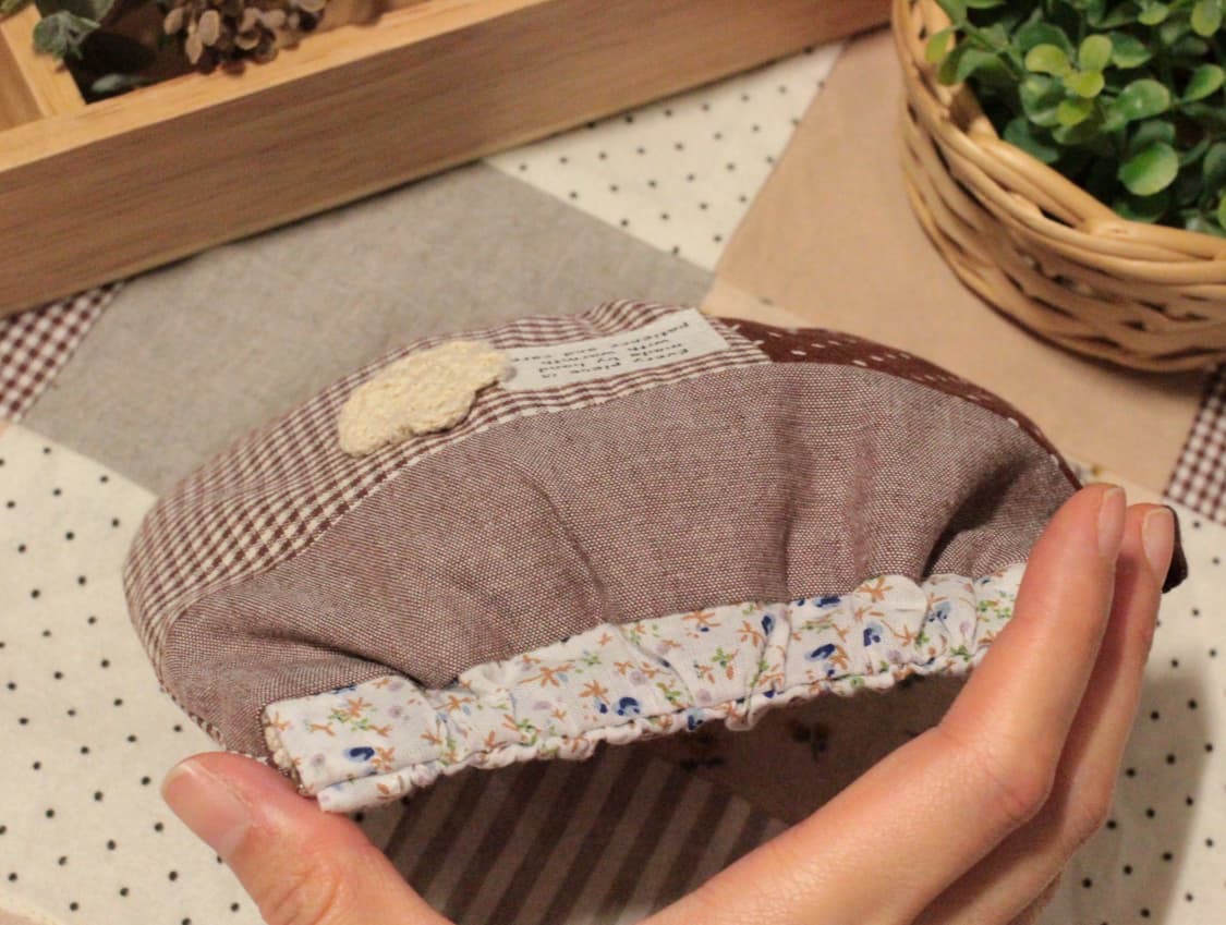 핸드메이드 브라운 패치워크 바네 파우치 상품이미지8