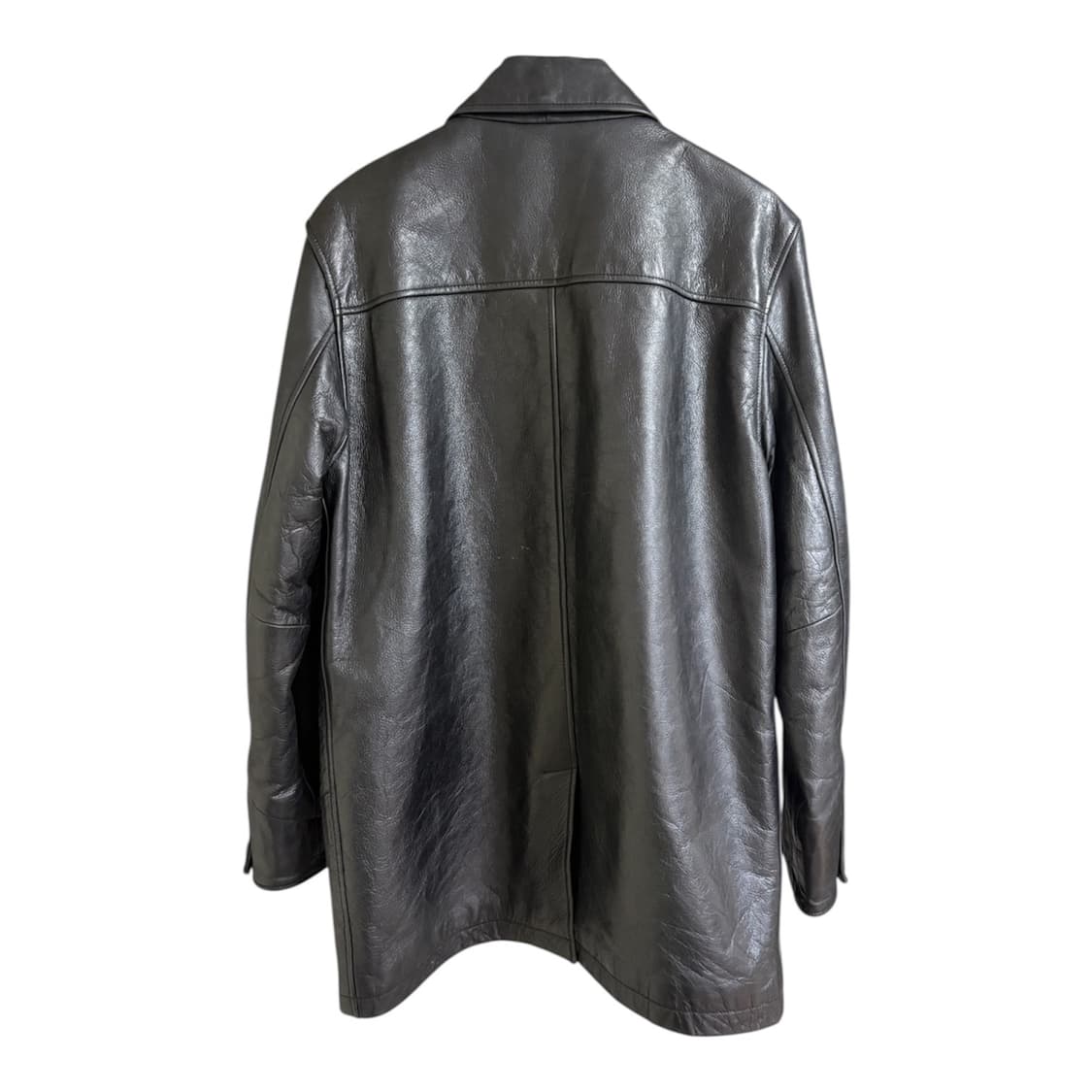 90s 올드갭 카코트 레더 블랙 상품이미지2