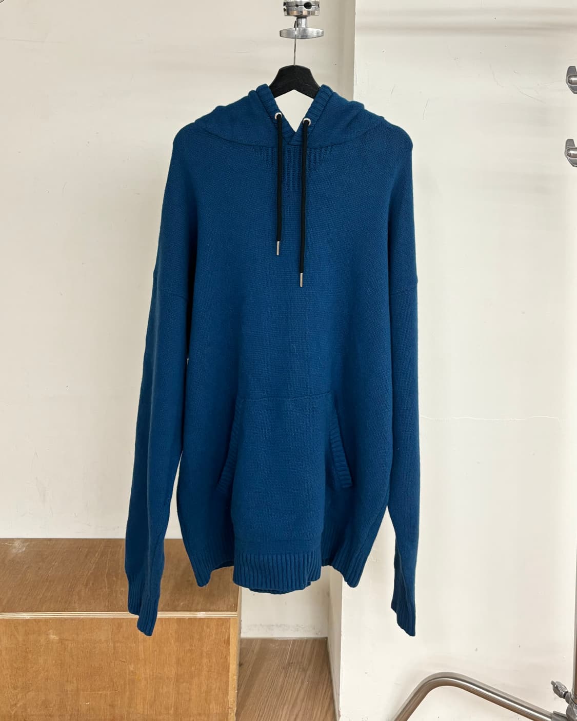 디젤 블루 니트 오버사이즈 후디 상품이미지1