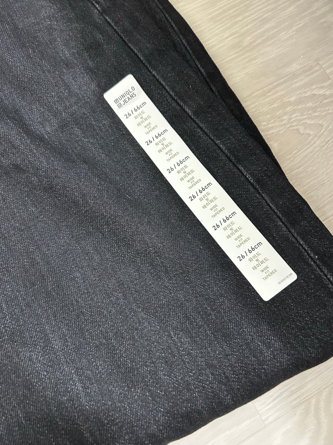 유니클로 배기커브 진 우먼 다크 그레이 66cm(26) 상품이미지3