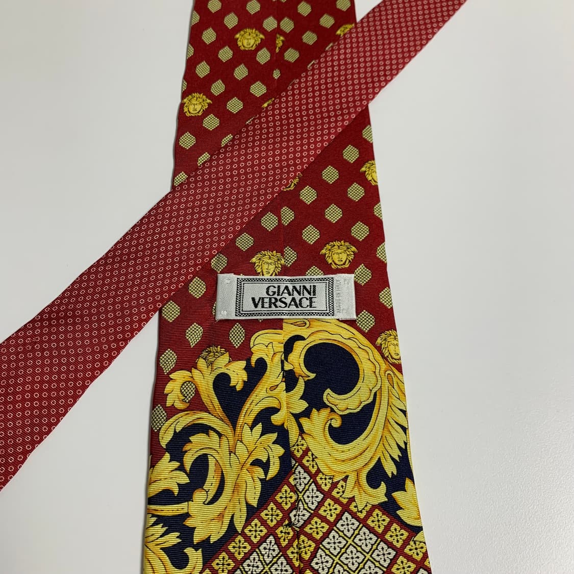 베르사체(VERSACE) 명품 결혼식 정장넥타이 100실크 모노그램 상품이미지5