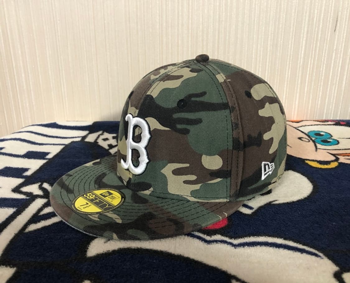 MLB 뉴에라 쿠퍼스타운 보스턴레드삭스 카모모자/캡 7 5/8 상품이미지2