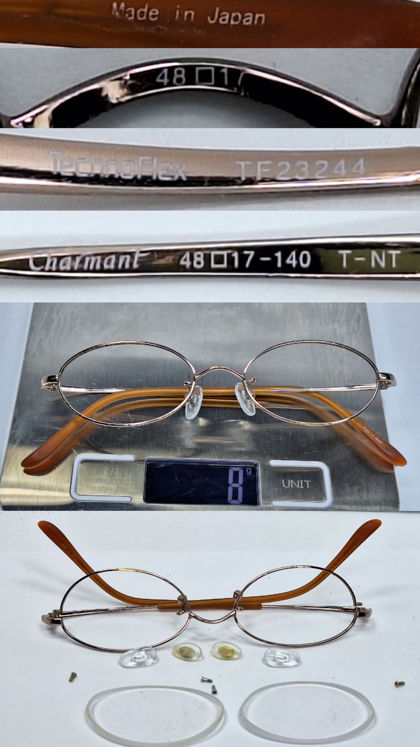 샤르망 Technoflex TF23244 T-NT 티타늄 합금테 안경테 상품이미지8