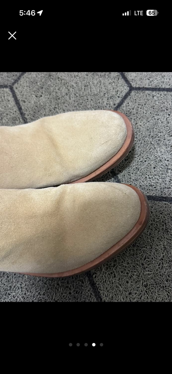 로스트가든 알도 베이지 스웨이드 앵클 부츠 상품이미지4