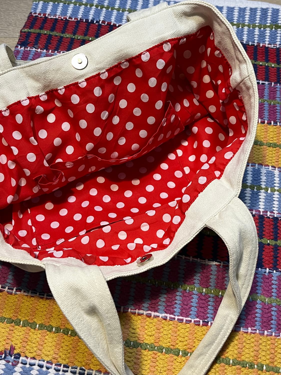 Disney 미니마우스 캔버스 토트백 상품이미지4