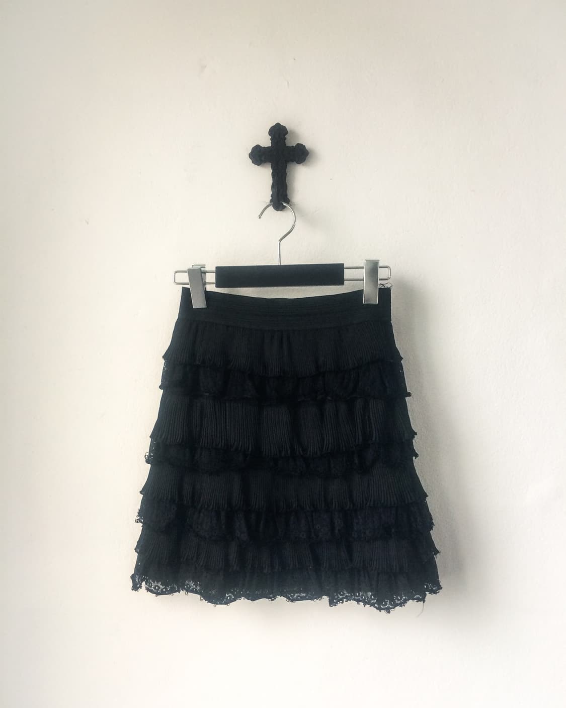 Pleats layer point mini skirt 상품이미지1