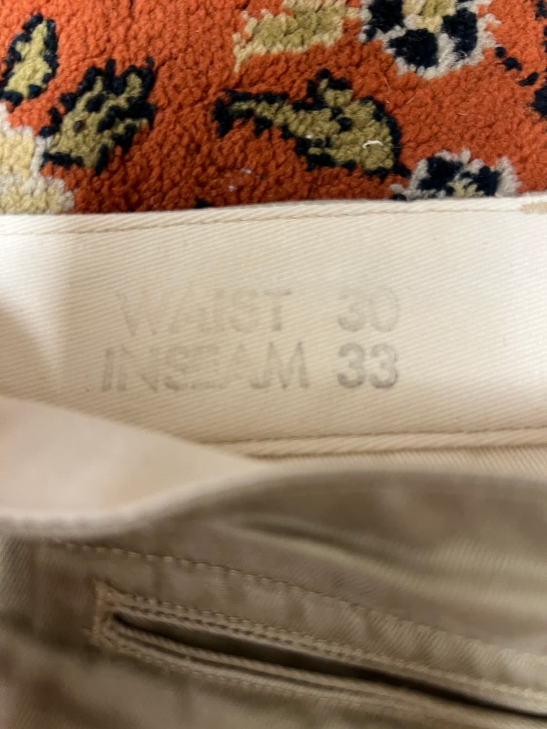 [30] 버즈릭슨 오리지널 스펙 베이지 치노팬츠 상품이미지4