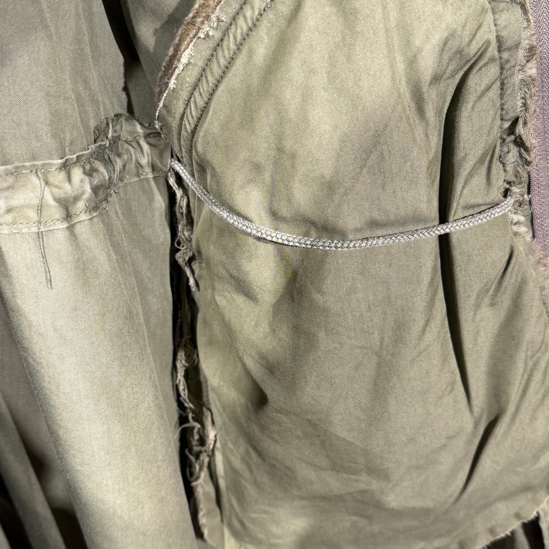 미군 오리지널 80s M-65 피쉬테일 파카 L 수선 100 상품이미지5