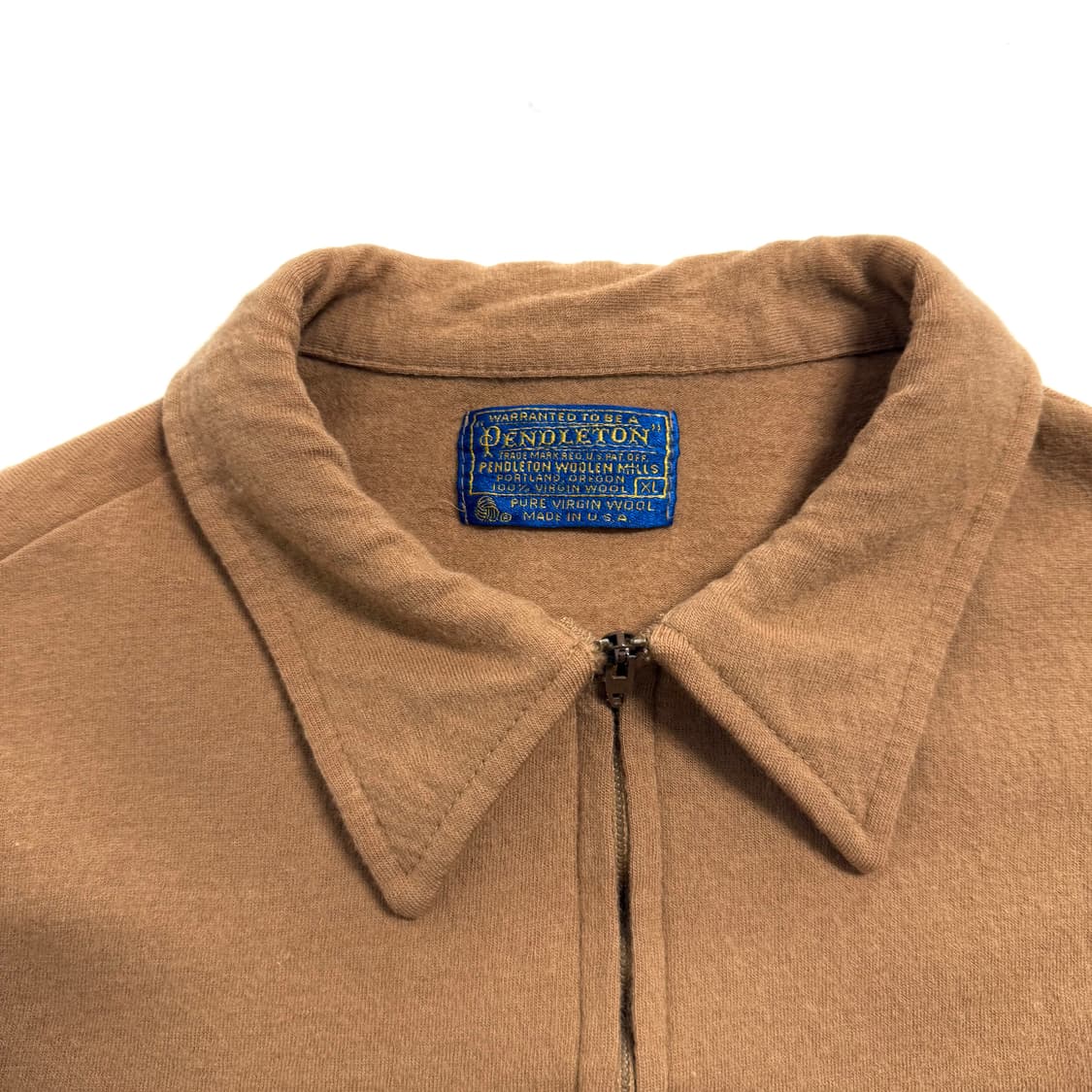 60s 펜들턴 퓨어 울 니트 반집업 상품이미지3