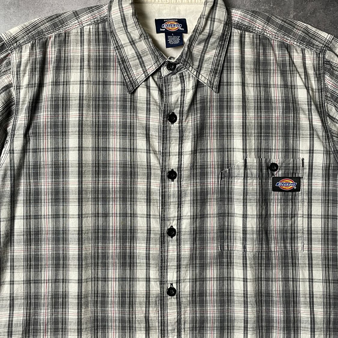DICKIES 디키즈 빈티지 체크 반팔 워크 셔츠 A01001 상품이미지3