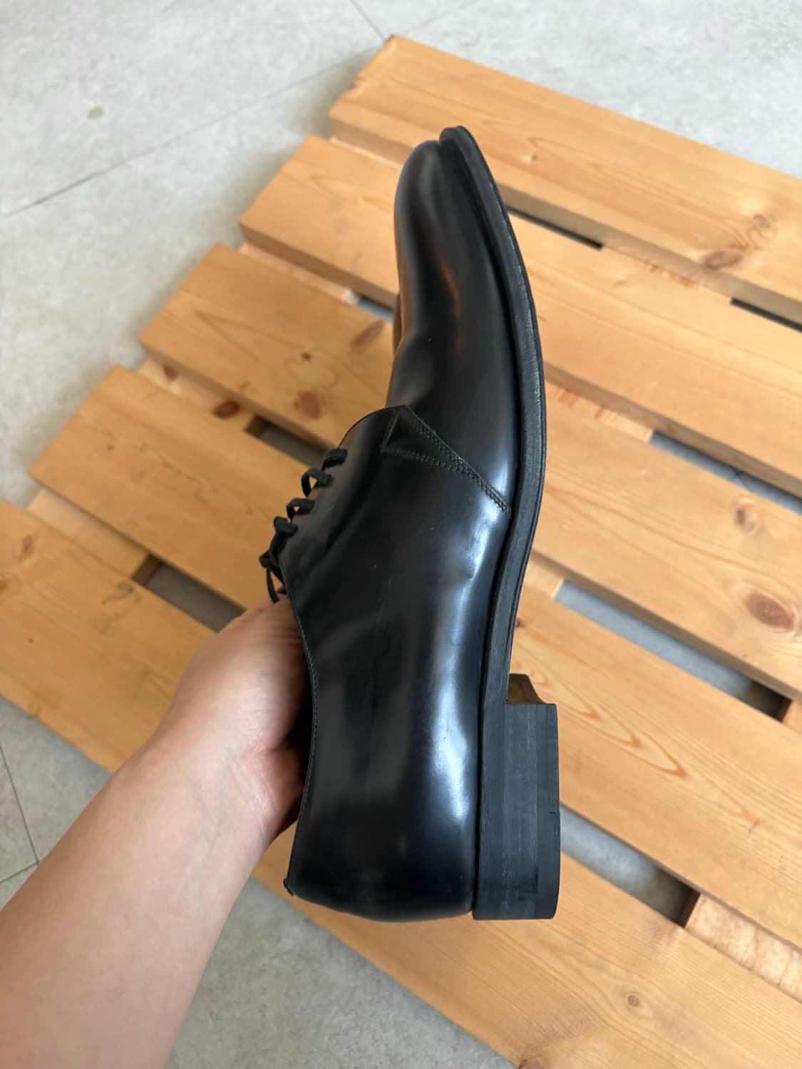 디올옴므 플레인 토 더비슈즈 42사이즈 상품이미지4