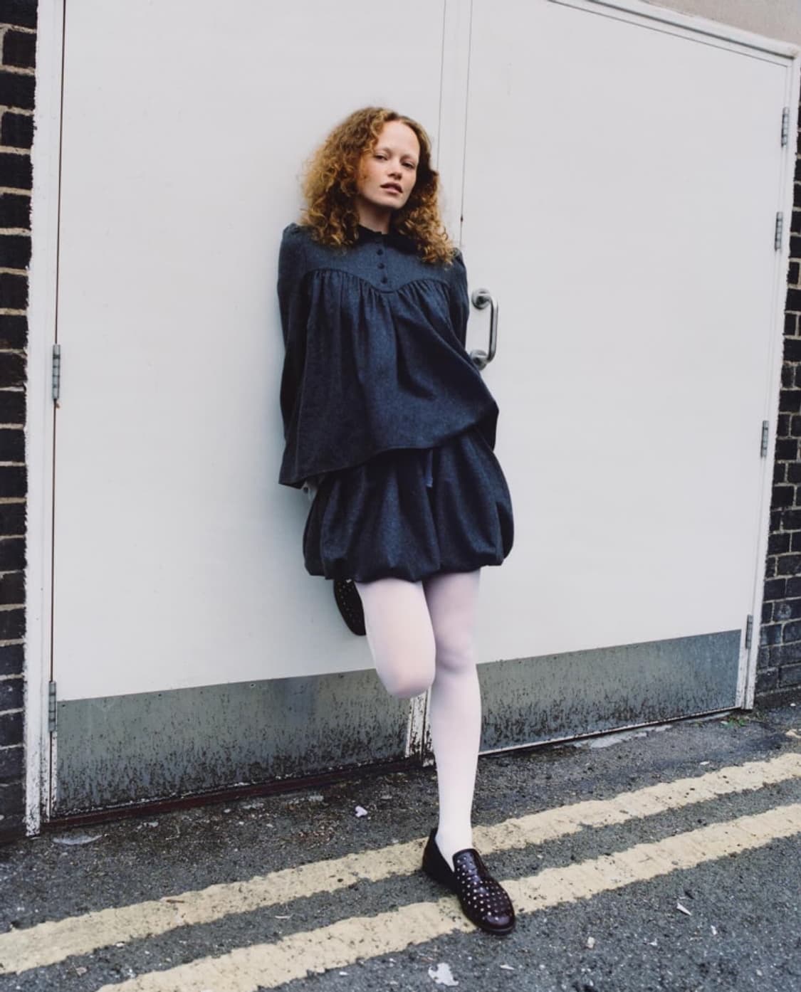 셔링 퍼프 블라우스 상품이미지2