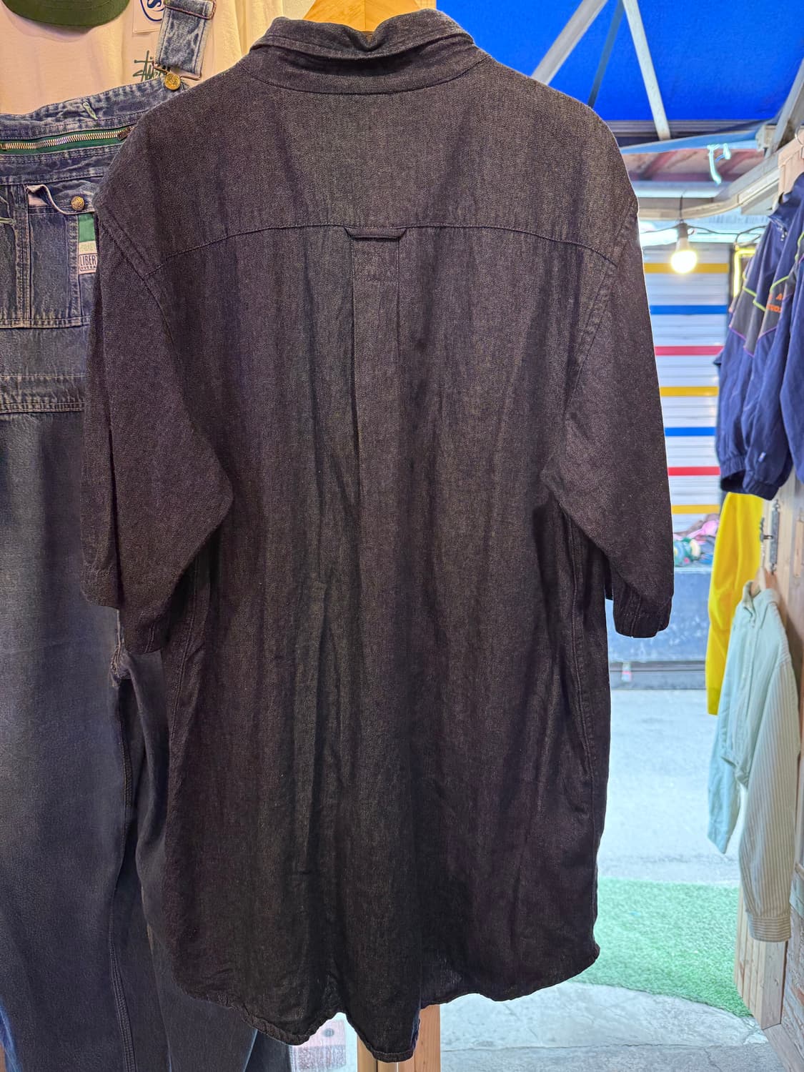 칼하트 진청 더블포켓 반팔셔츠 상품이미지3