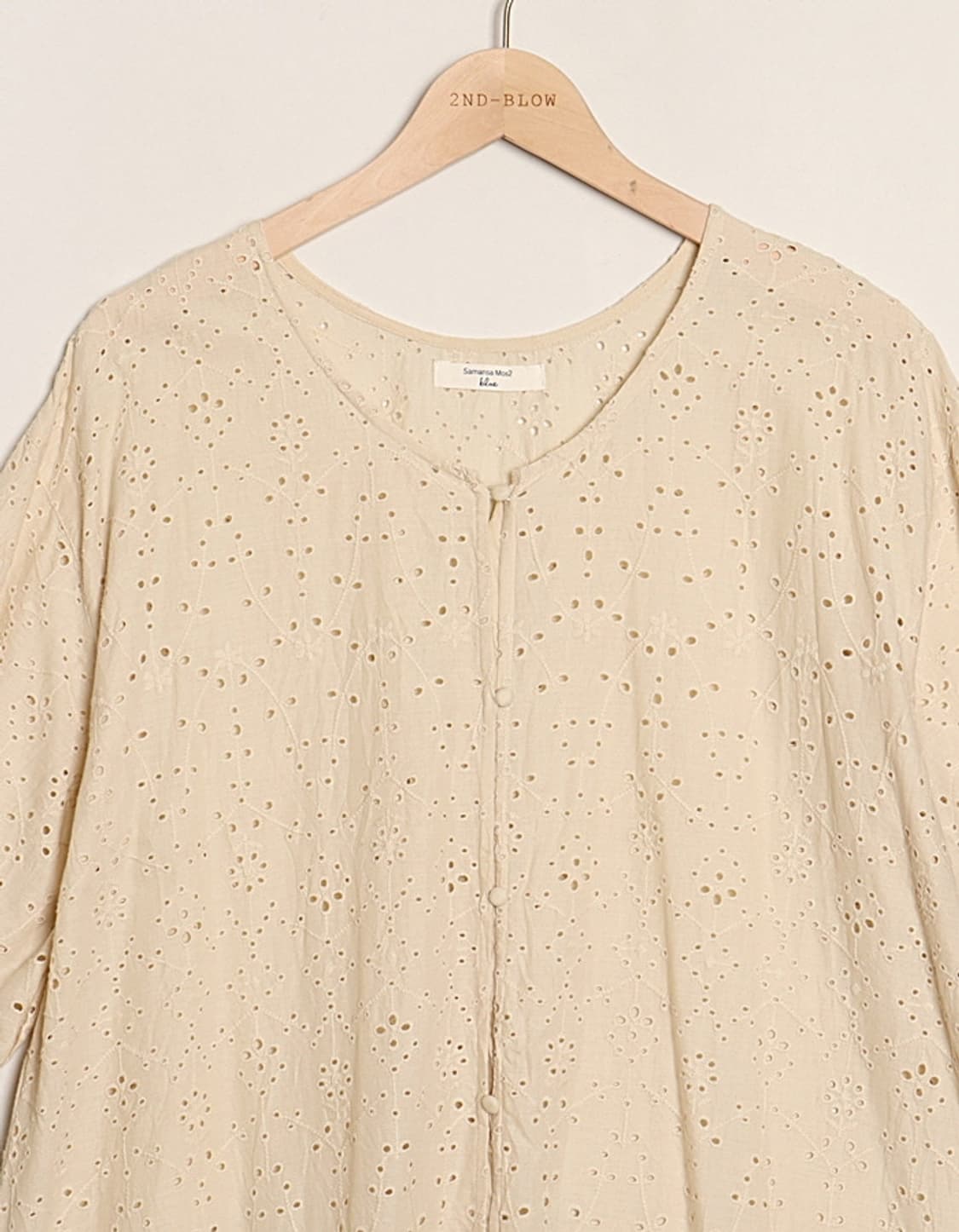 Samansa Mos2 blue Eyelet One-Piece 상품이미지2
