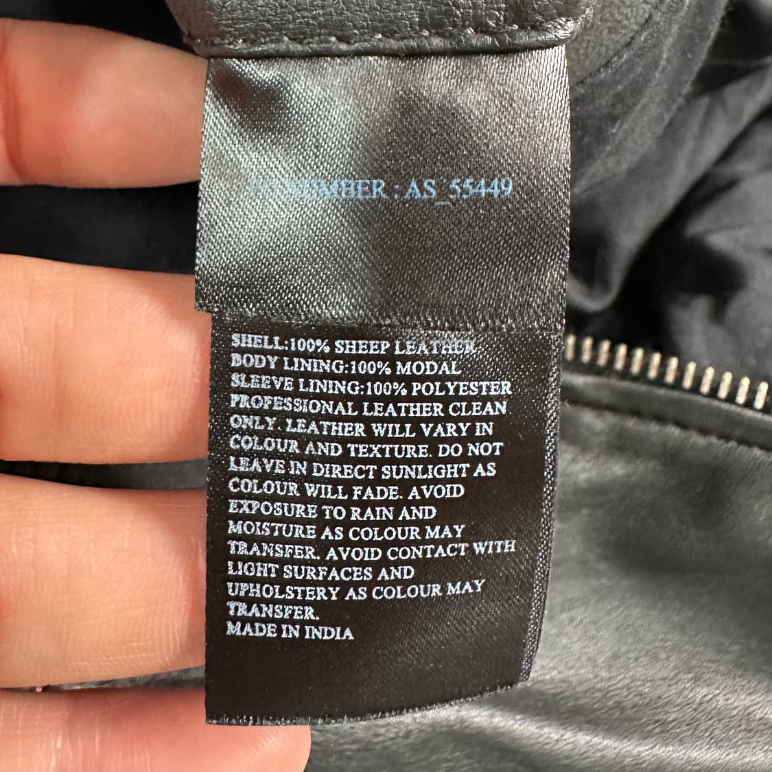 올세인츠 양가죽 자켓  상품이미지7