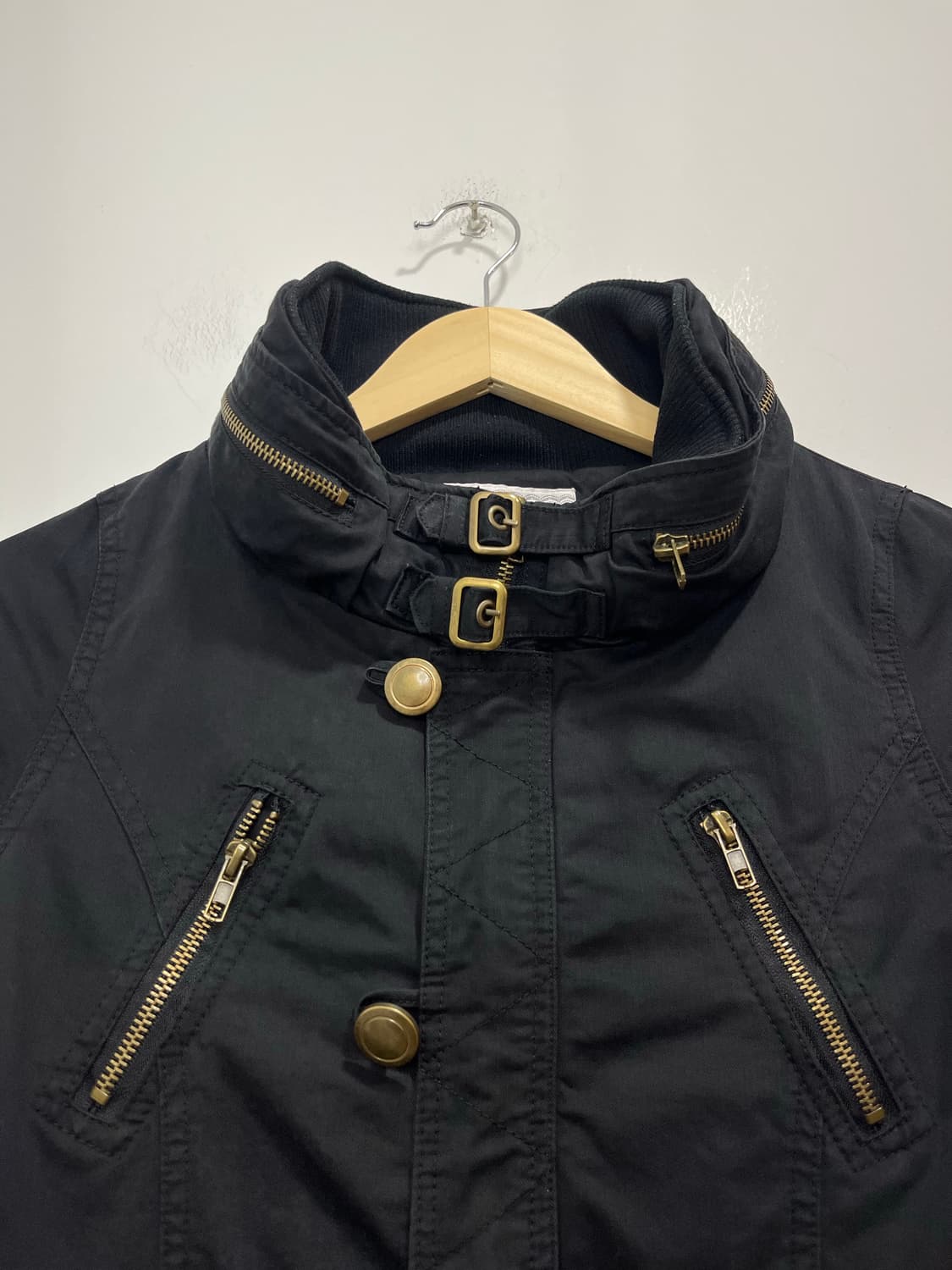 일본 빈티지 락펑크 락시크 금속 단추 집업 자켓  상품이미지3