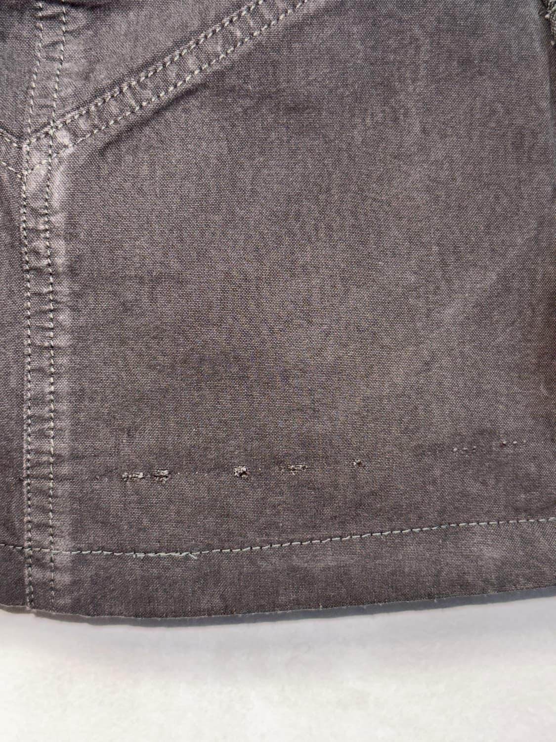 Deep charcoal brown pocket cargo mini sk 상품이미지3