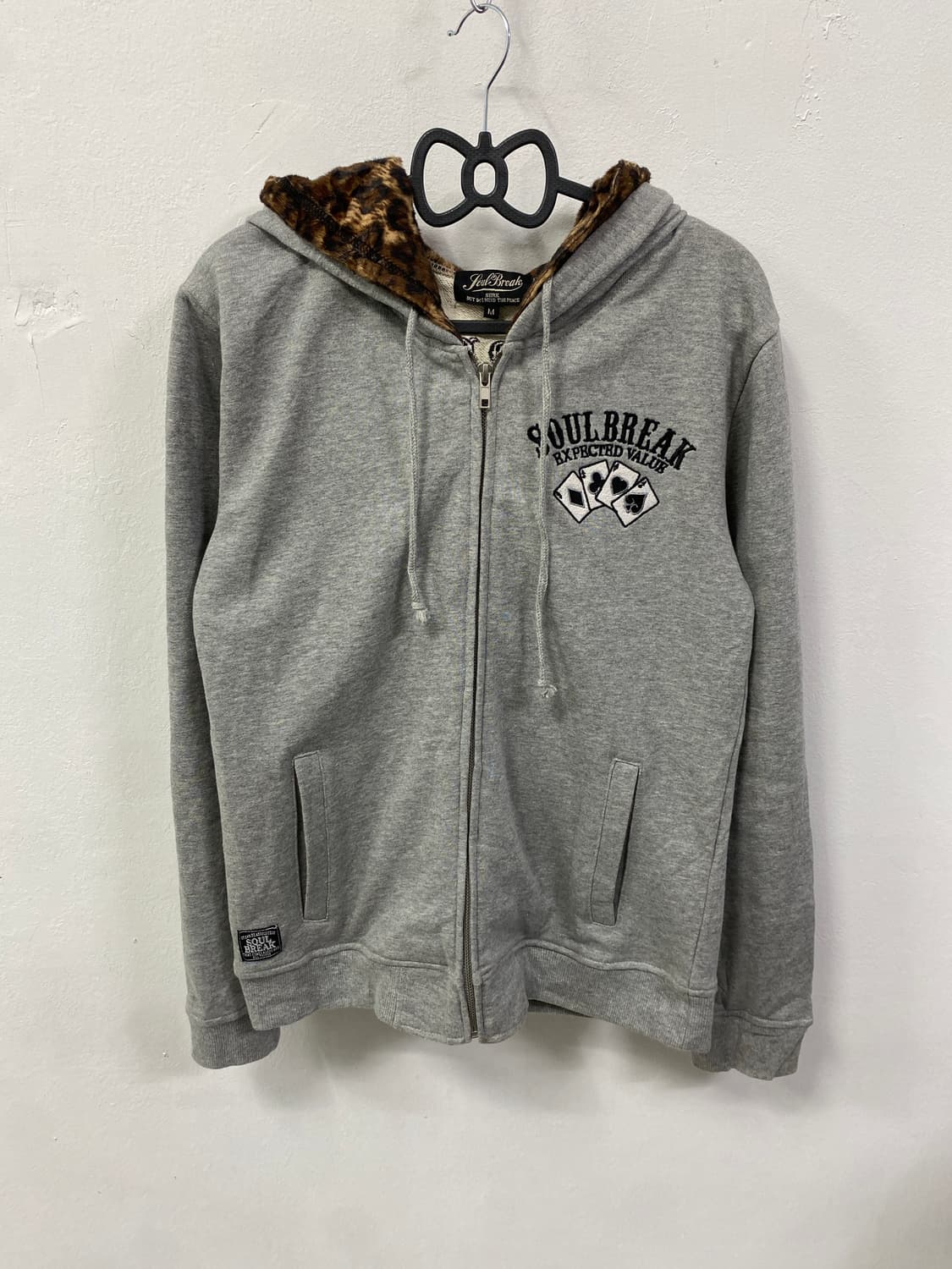 [SOUL BREAK] 레오파드 스컬 포커 후드집업 상품이미지6