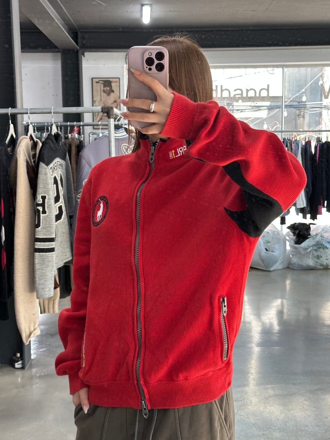 폴로랄프로렌 빅포니 레이싱 카약 투웨이니트집업 상품이미지4