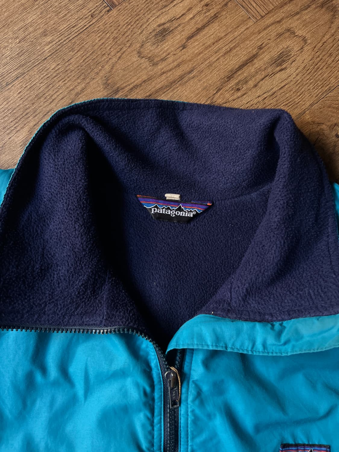 [XL]80's 파타고니아 USA 더티 나일론 쉘드 웜업 자켓 상품이미지2