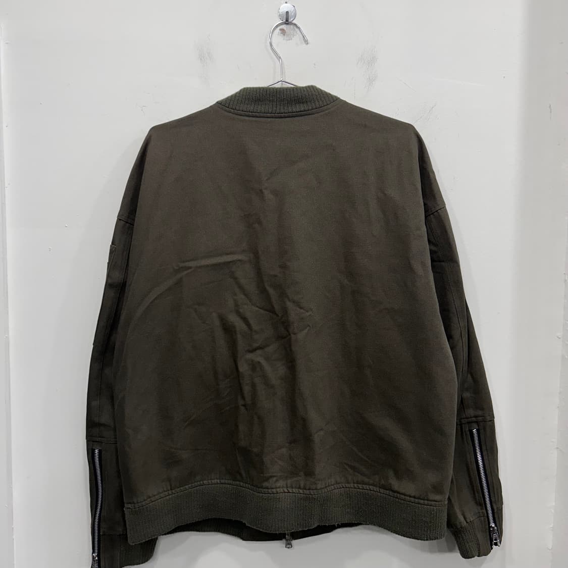 프리즘웍스 숄카라 캔버스 워크 봄버자켓 상품이미지5