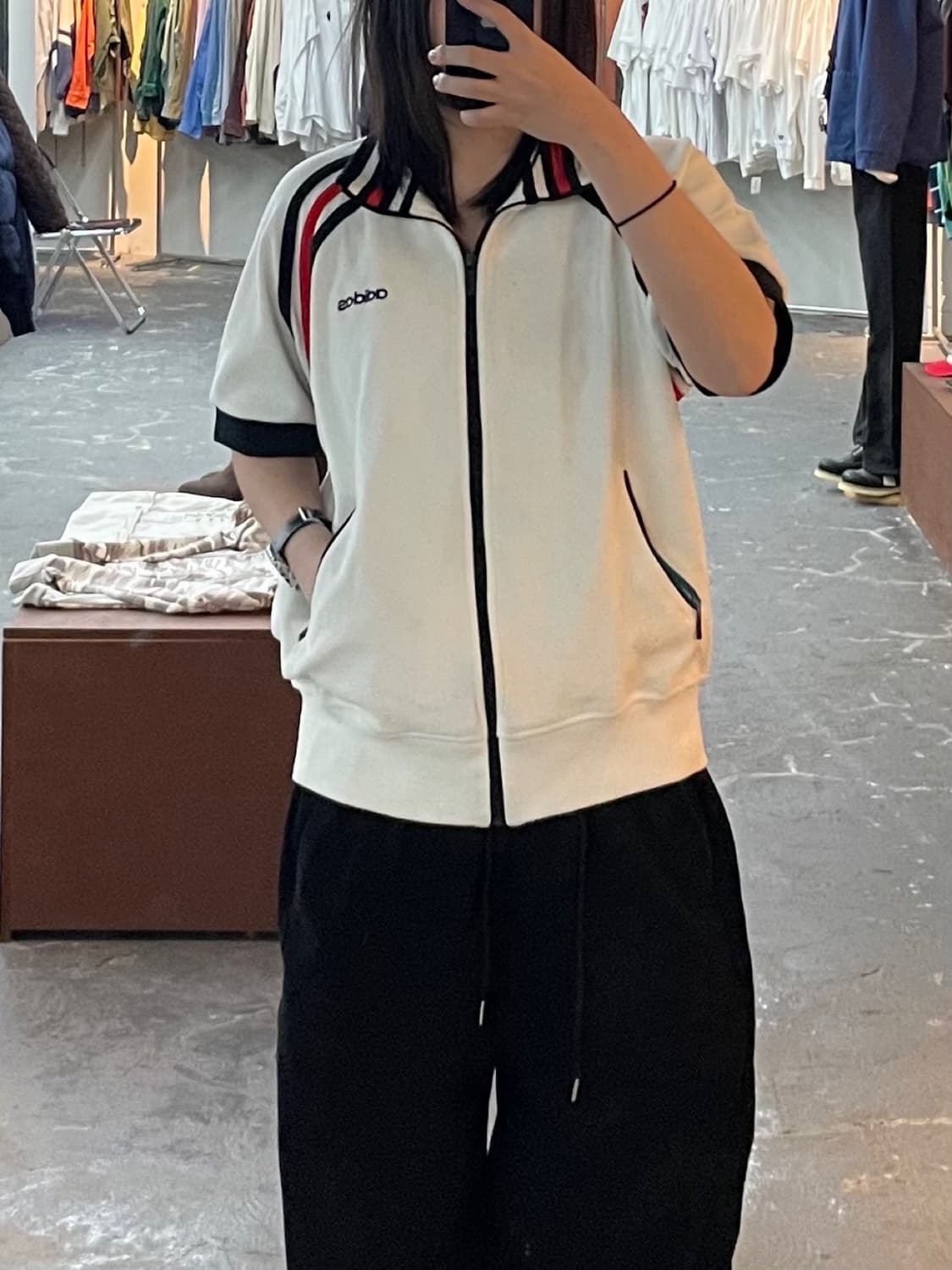 아디다스 벨루어 반팔 져지 H1360 상품이미지1