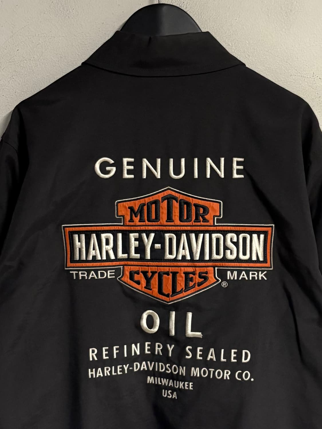 HARLEY DAVIDSION nylon coach jacket blac 상품이미지2