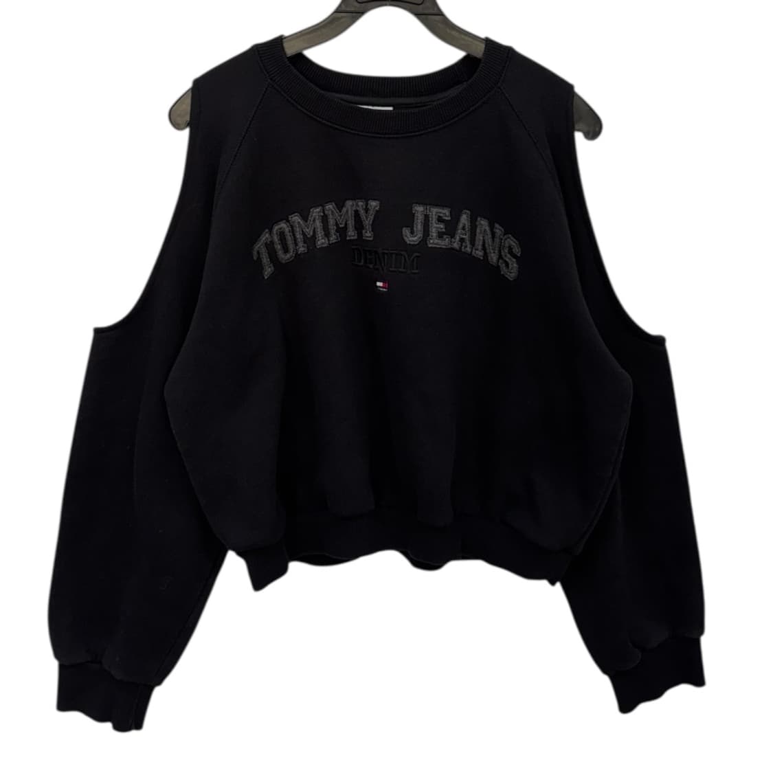 타미힐피거 커스텀 우먼 크롭 맨투맨 상품이미지1