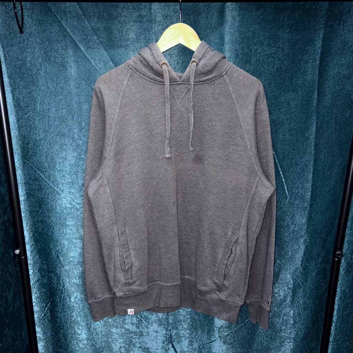 (L) 러셀 그레이 오버 후드티 상품이미지1