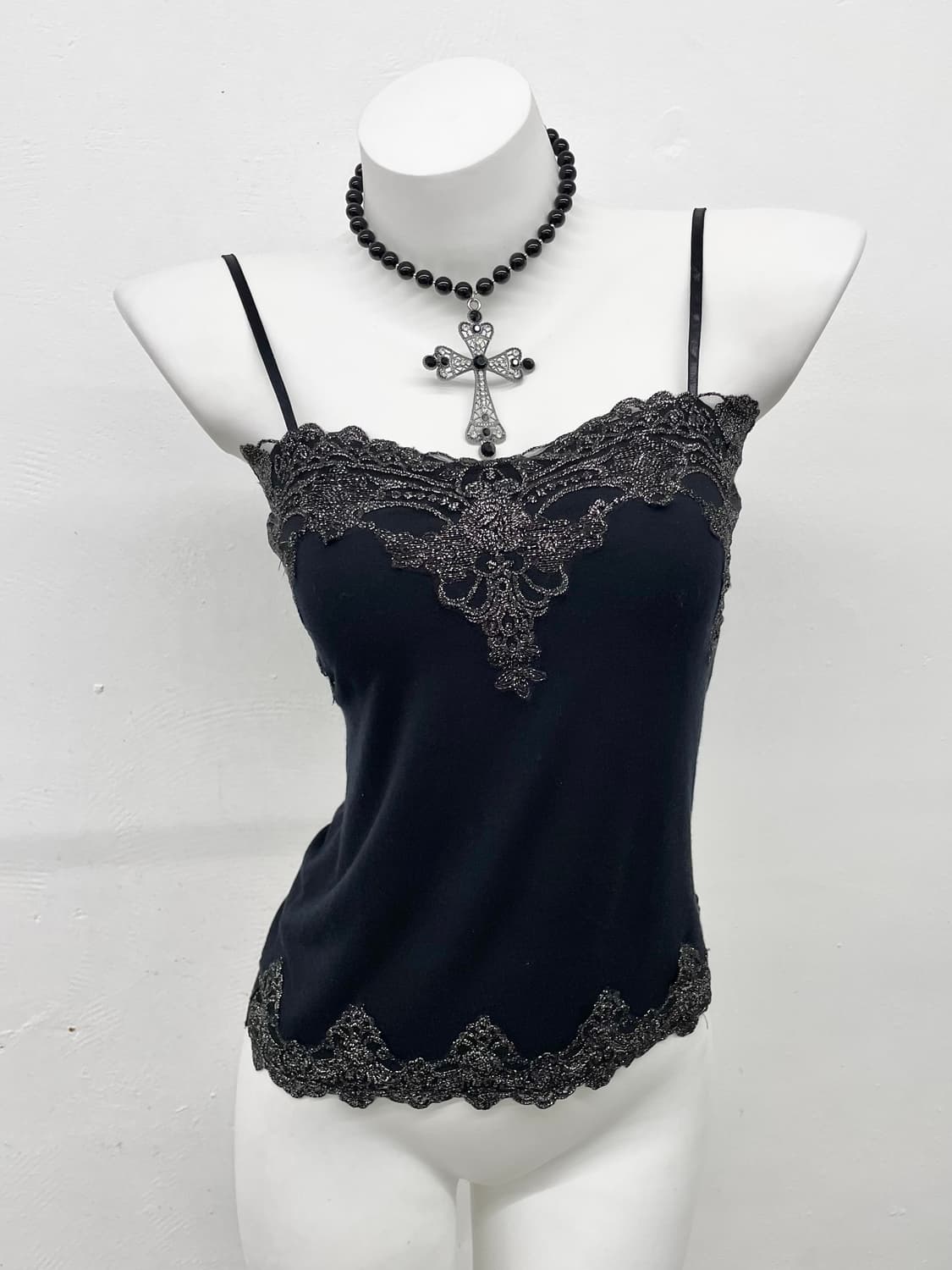 블랙 페어리 레이스 탑 상품이미지1